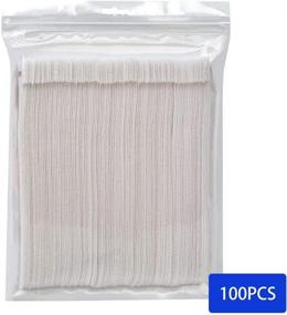 img 1 attached to 🔗 KOOWIN 100 PCS 8 x 1/2 Inch Reusable Fastening Cable Ties: White Hook Loop Rope Holder for Effective Cord Management in Home and Office