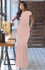 img 2 attached to 👗 Elegant Koh Evening Cocktail Bridesmaids Fishtail Women's Clothing: Graceful and Stylish Attire