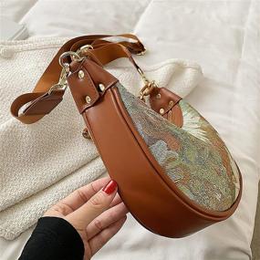 img 1 attached to 👜 Versatile Women's Clutch Purse: Small Shoulder Bag with Multi-functional Straps for Crossbody or Shoulder Use