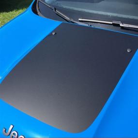 img 1 attached to 🚘 Enhance Your Ride with Renegade Trailhawk Style Hood Decal Blackout - Available in Matte Black (2015+)