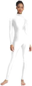 img 2 attached to OVIGILY Adult Sleeve Unitard Bodysuits Sports & Fitness in Other Sports