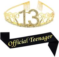 🎉 birthday official teenager rhinestone decorations: glittering party accessories for teens! логотип