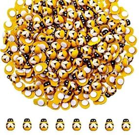 img 4 attached to Aeyistry 100PCS Wooden Bee: Craft DIY & Scrapbooking Decoration - Self-Adhesive Wood Bumble Bees