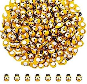 img 1 attached to Aeyistry 100PCS Wooden Bee: Craft DIY & Scrapbooking Decoration - Self-Adhesive Wood Bumble Bees