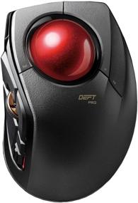 img 4 attached to ELECOM 8-Button Finger-Operated Trackball Mouse: Wired/Wireless/Bluetooth, Smooth Tracking & Precision Sensor (M-DPT1MRXBK)