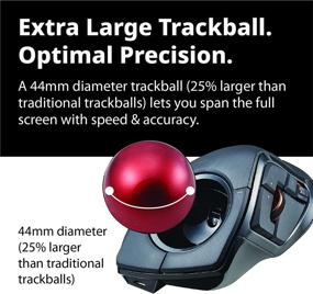 img 2 attached to ELECOM 8-Button Finger-Operated Trackball Mouse: Wired/Wireless/Bluetooth, Smooth Tracking & Precision Sensor (M-DPT1MRXBK)