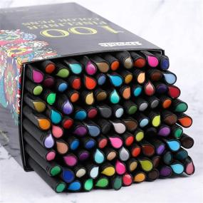 img 3 attached to 🖌️ Dyvicl 100-Color Fineliner Pens Set - 0.4mm Fine Point Markers for Bullet Journaling, Note Taking, Calendar, Agenda - Ideal for Adult Coloring and Fine Tip Drawing