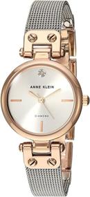 img 4 attached to Женские кварцевые часы Anne Klein из нержавеющей стали