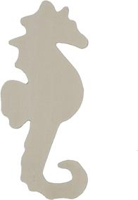 img 1 attached to 🐠 Buy Creative Hobbies Unfinished Wood Seahorse Cutout Shapes - 5 Inch Tall (Pack of 12) for Painting and Decoration