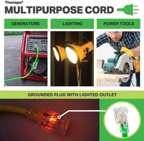 img 1 attached to 🔌 Industrial-Grade Outdoor Extension Cord for Appliances and Electrical Devices"