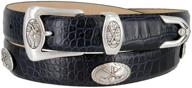 bc3109 italian calfskin designer alligator logo