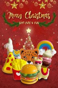 img 3 attached to 🎅 Heytech Packs Christmas Squishies Rising: Adorable Festive Squeezable Toys for Stress Relief & Gift Giving!
