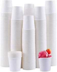 img 4 attached to 🥤 300-Pack 4oz Disposable Paper Cups for Hot/Cold Beverages, Espresso, Mouthwash - Perfect for Parties, Travel, and Events