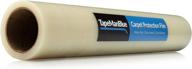 🔒 premium carpet protection film - 24" x 200' roll, made in the usa! easy unwind, clean removal, strong & durable carpet protector. clear self-adhesive surface protective film. logo