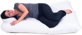 img 3 attached to 🤰 Enhanced Bluestone U-Shaped Pregnancy Pillow for Complete Body Support