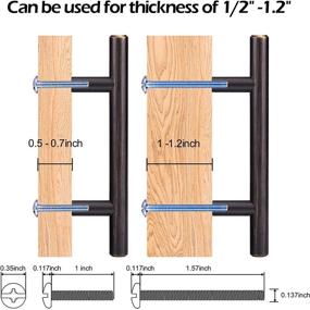 img 1 attached to 30 Pack High-End Euro Bar Cabinet Handles - Oil-Rubbed Bronze