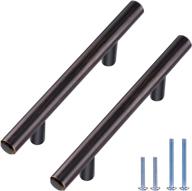 30 pack high-end euro bar cabinet handles - oil-rubbed bronze logo