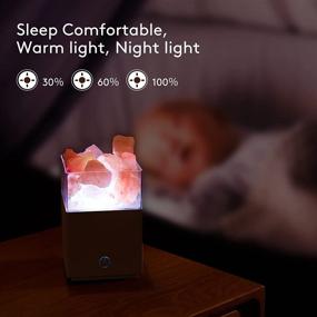 img 1 attached to Enhance Your Bedroom with the Galaxy Projector Star Light Crystal Salt Lamp 2 in 1 Night Light - Himalayan Rock Colors LED, 3D Aurora Ceiling Bedroom Decor - Remote Control, Timer & Gift for Party Girls, Boys & Baby