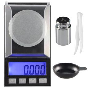 img 4 attached to JHSCALE Portable Jewelry Scale: LCD Backlit, Digital Milligram Scale 50g/0.001g with 8 Units - Mini Pocket Scale for Jewelry, Gems, Diamonds, Powder, Pills - Batteries Included