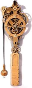 img 4 attached to Timeless Elegance: Abong David Wooden Gear Clock - A Must-Have for Classic Décor