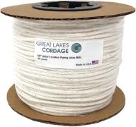 🧵 cotton piping cord size 00 - 4/32 inch (1/8 inch) - 90 yards logo