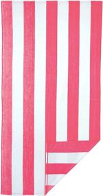 img 2 attached to 🏝️ Premium 4-Pack of Soft Microfiber Cabana Striped Beach/Pool/Bath Towels for Adults (Mixed Colors) - Quick-Drying, Lightweight, and Highly Absorbent