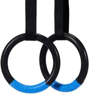 💪 zelus gymnastic rings: adjustable straps, steel buckles for ultimate workout, strength training, pull-ups, and dips logo