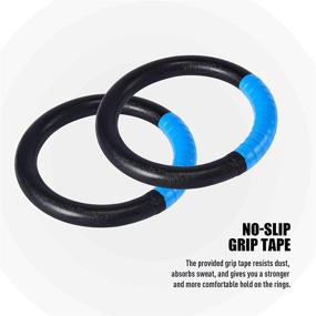 img 3 attached to 💪 ZELUS Gymnastic Rings: Adjustable Straps, Steel Buckles for Ultimate Workout, Strength Training, Pull-Ups, and Dips