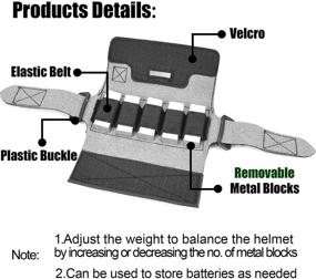 img 3 attached to 🎯 Enhance Tactical Gear: ACTIONUNION Airsoft Helmet Counterweight NVG Pouch with Five Counter Blocks for OPS Core Fast BJ PJ MH