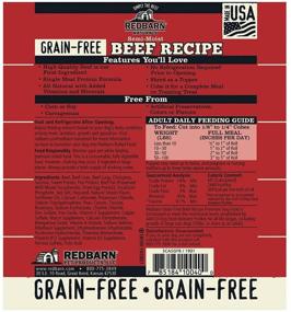 img 1 attached to 🥩 Grain-Free 3lb Rolled Food (Beef and Chicken) by Redbarn - Natural Ingredients with Added Vitamins & Minerals, Shelf Stable Food, Topper, or Training Reward - Made in USA