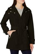 nautica womens hooded raincoat jacket women's clothing in coats, jackets & vests logo