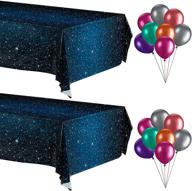 tablecloth metallic balloons birthday decorations logo