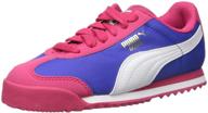 👟 puma little silver girls' athletic shoes: stylish basic sneakers for active feet logo