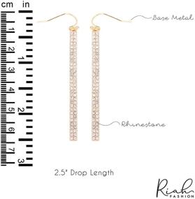 img 1 attached to 💎 Shimmering, Stylish Geometric Earrings: Lightweight Jewelry for Girls