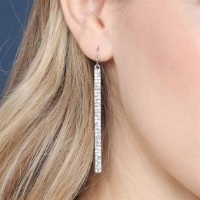 img 3 attached to 💎 Shimmering, Stylish Geometric Earrings: Lightweight Jewelry for Girls