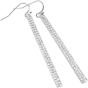 img 2 attached to 💎 Shimmering, Stylish Geometric Earrings: Lightweight Jewelry for Girls