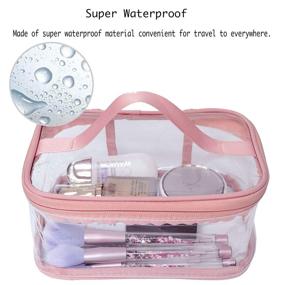 img 3 attached to ANEMEL Toiletry Cosmetic Waterproof Transparent Travel Accessories