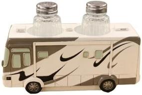 img 1 attached to 🏕️ 7-inch Class A Motorhome RV Camper Salt & Pepper Shaker Set - Camping Kitchen Decor