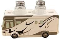 🏕️ 7-inch class a motorhome rv camper salt & pepper shaker set - camping kitchen decor logo