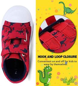 img 3 attached to 🦖 Nerteo Dinosaur Walking Toddler Boys' Sneakers - Ideal Shoes for Active Toddlers