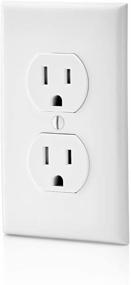 img 1 attached to Leviton T5320 W Straight Tamper-Resistant Receptacle: A Safe and Reliable Power Outlet