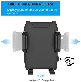 img 2 attached to 📱 Fast Charging Car Phone Holder with Dual USB Port Car Charger Mount, 360 Degree Rotation for iPhone 11 Pro Max 11 Xr Xs 8 Plus 8 and All 3.5-6.8 Inch Smartphones