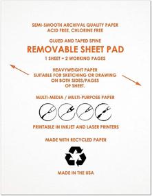 img 1 attached to 🎨 Design Ideation Lay Flat: Removable Sheet Pad for Multi-Media Art & Education