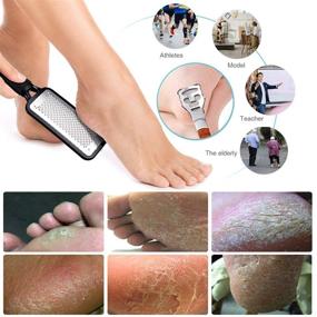 img 2 attached to 🦶 Ultimate Foot Scraper Pedicure Supplies: Professional Heel File, Grater, and Callus Remover with 10 Blades