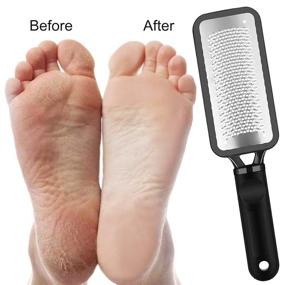 img 1 attached to 🦶 Ultimate Foot Scraper Pedicure Supplies: Professional Heel File, Grater, and Callus Remover with 10 Blades