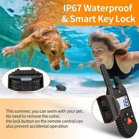 img 3 attached to 🐕 Ropetty Dog Training Collar with Remote - Rechargeable & Waterproof Shock Collar for Dogs: Beep, Vibration, and Shock Training Modes - Electric Bark Collar for Small, Medium, and Large Dogs