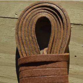 img 1 attached to 🔗 TOFL Leather Straps - 2 Pieces, 72 Inches Long, 1/4 Inch Wide | Versatile Mitt and Glove Lace, Decorative Furniture, Jewelry | Medium Brown - Buy Now