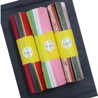 📝 32 pcs hanji colored & wrinkle-patterned traditional korean mulberry paper: 7.9" x 11.4 logo