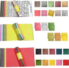 img 2 attached to 📝 32 Pcs HanJi Colored & Wrinkle-Patterned Traditional Korean Mulberry Paper: 7.9" x 11.4