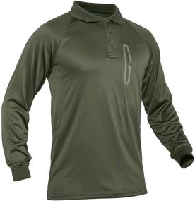 img 4 attached to TACVASEN Outdoor Sleeve Performance Button Men's Clothing for Shirts